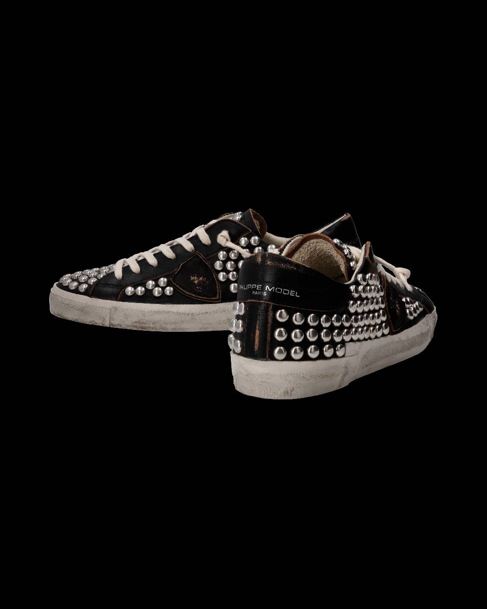 Philippe Model Sneaker Prsx Uomo, Nero Used Borchie Fino Al -60%