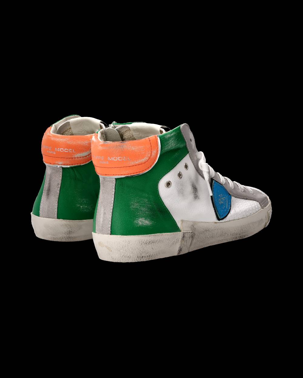 Philippe Model Sneaker Prsx Uomo, Bianco e Verde Prezzo Ridotto