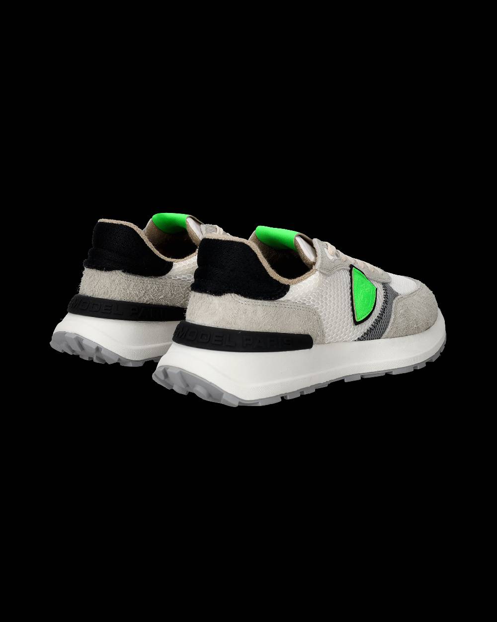 Philippe Model Sneakers Antibes da Uomo Bianche e Verdi in Tessuto Tecnico E Pelle I Più Venduti