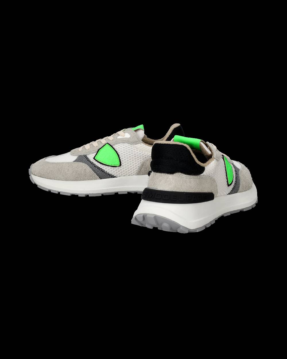 Philippe Model Sneakers Antibes da Uomo Bianche e Verdi in Tessuto Tecnico E Pelle I Più Venduti