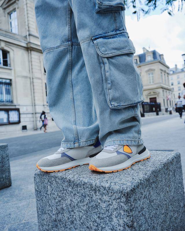 Philippe Model Sneaker running basse Antibes uomo - bianco e arancio Vendite Flash