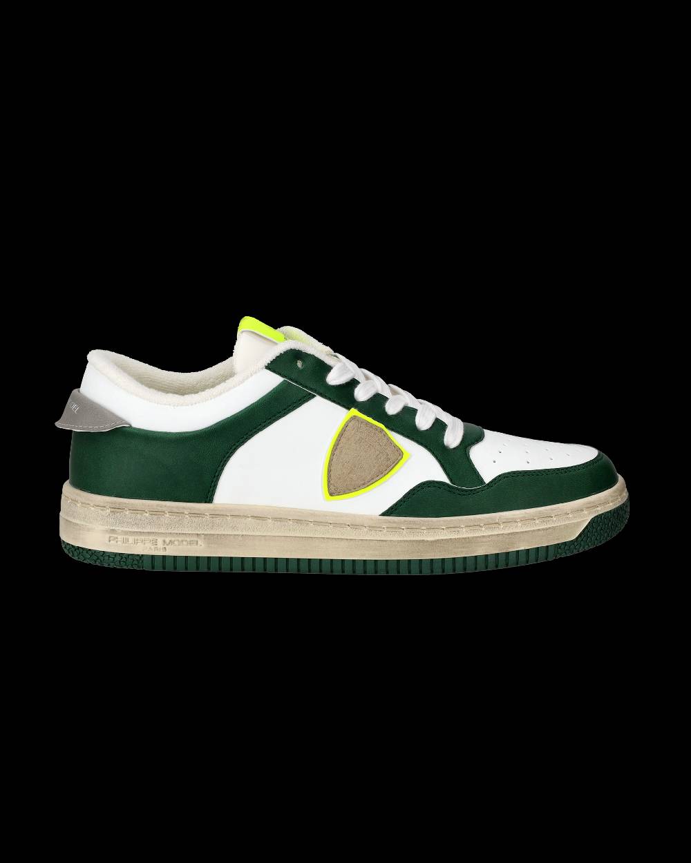 Philippe Model Sneaker basse Lyon uomo - verde e giallo Nuova
