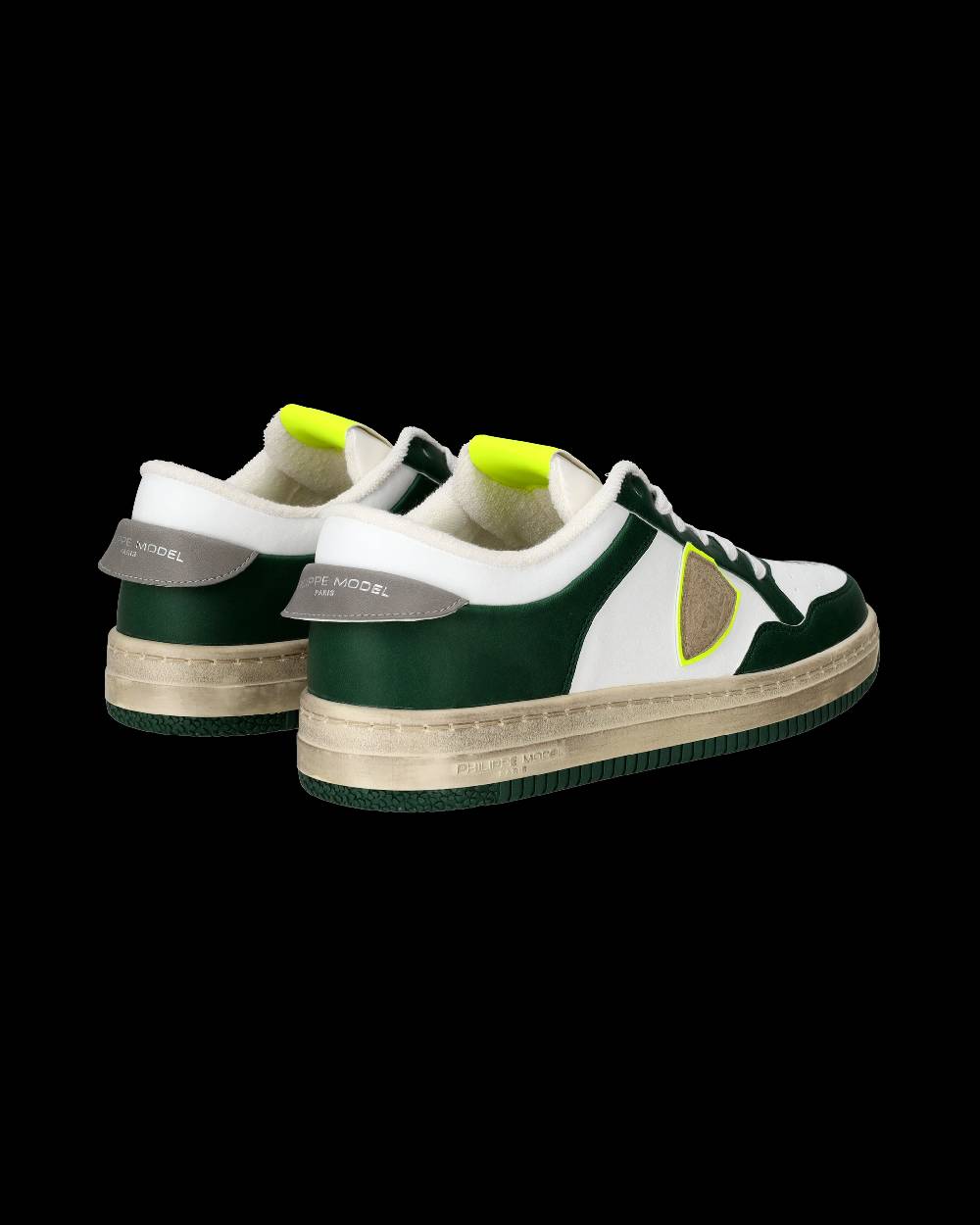 Philippe Model Sneaker basse Lyon uomo - verde e giallo Nuova