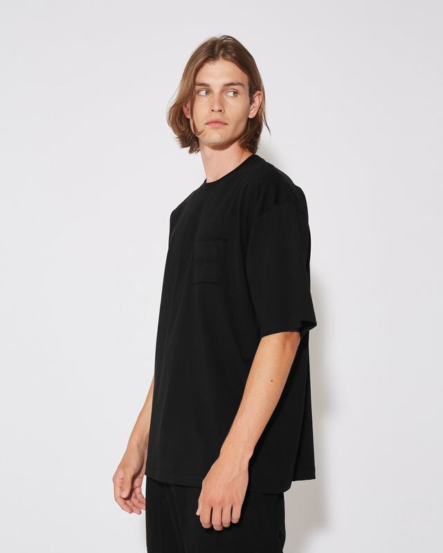 Philippe Model T-Shirt Maurice da Uomo Nera in Jersey Italia