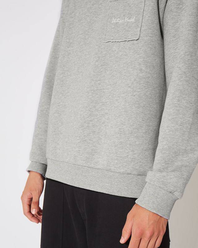 Philippe Model Felpa girocollo BERNARD da Uomo Grigia in Jersey Soddisfazione Garantita