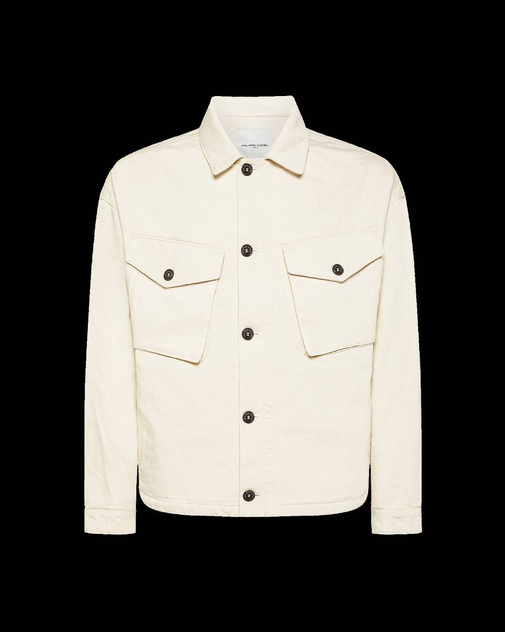Philippe Model Giacca GERARD da Uomo Beige ecru in Bull Denim Qualità Garantita