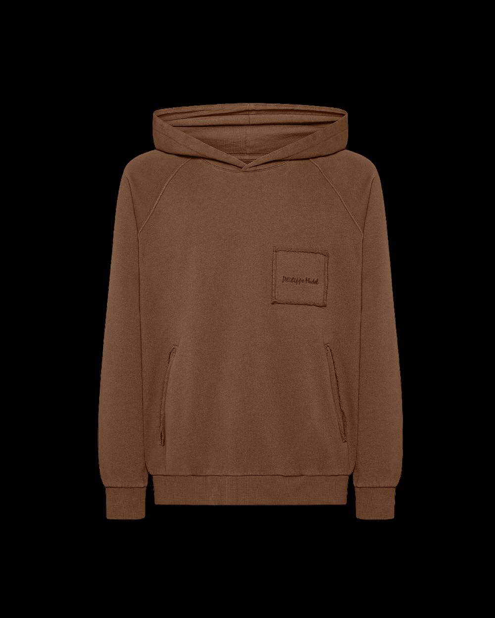 Philippe Model Felpa con cappuccio JEAN da Uomo Marrone in Jersey Promozione Limitata