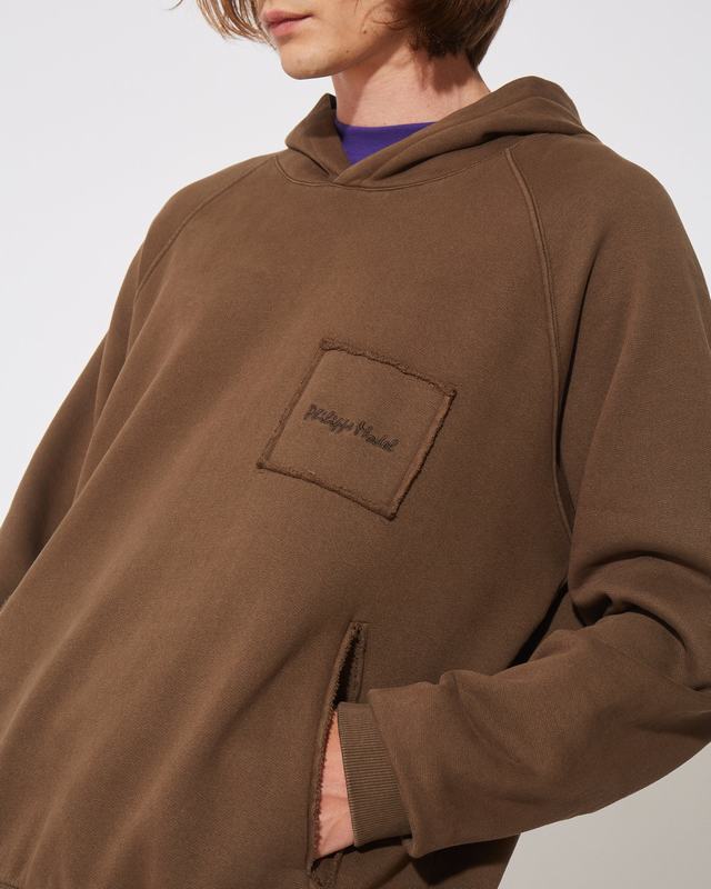 Philippe Model Felpa con cappuccio JEAN da Uomo Marrone in Jersey Promozione Limitata