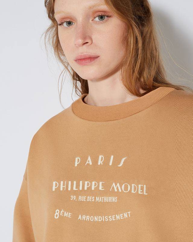 Philippe Model Maglione girocollo Babette da Donna Marrone in Jersey Fino Al -60%