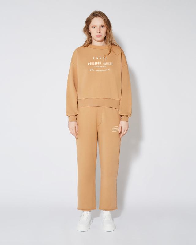 Philippe Model Maglione girocollo Babette da Donna Marrone in Jersey Fino Al -60%