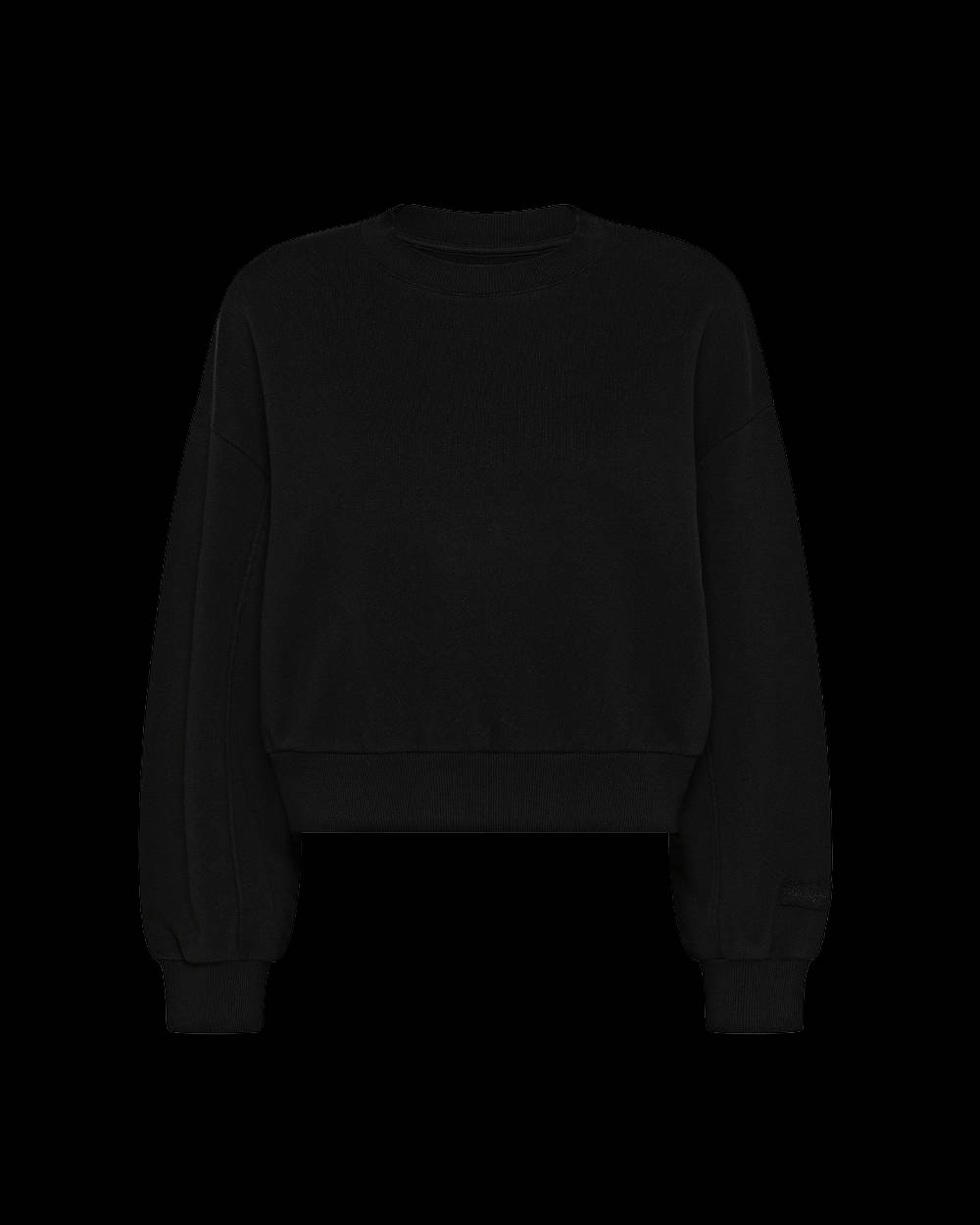 Philippe Model Felpa Cropped Beatrice da Donna Nera in Jersey Shopping Online