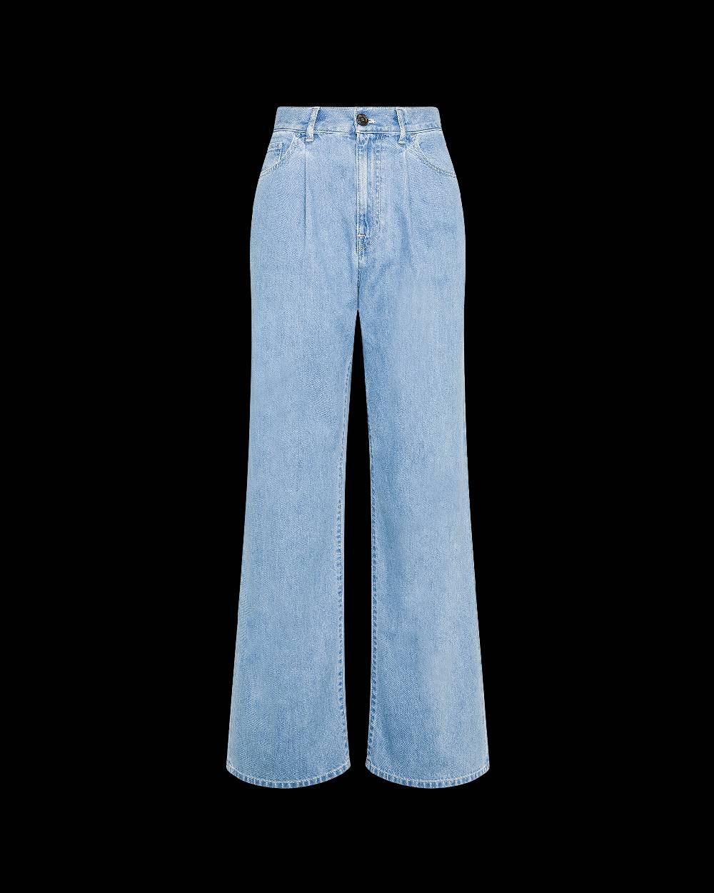 Philippe Model Jeans Charlotte da Donna Azzurro in Denim Sconto