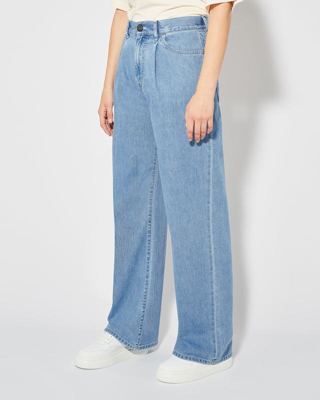 Philippe Model Jeans Charlotte da Donna Azzurro in Denim Sconto