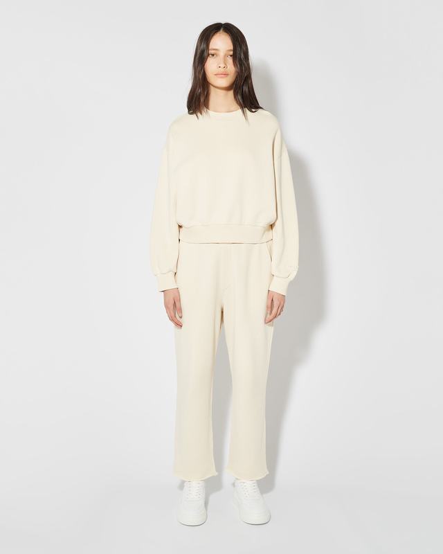 Philippe Model Pantaloni Claire da Donna Beige ecru in Jersey Economico