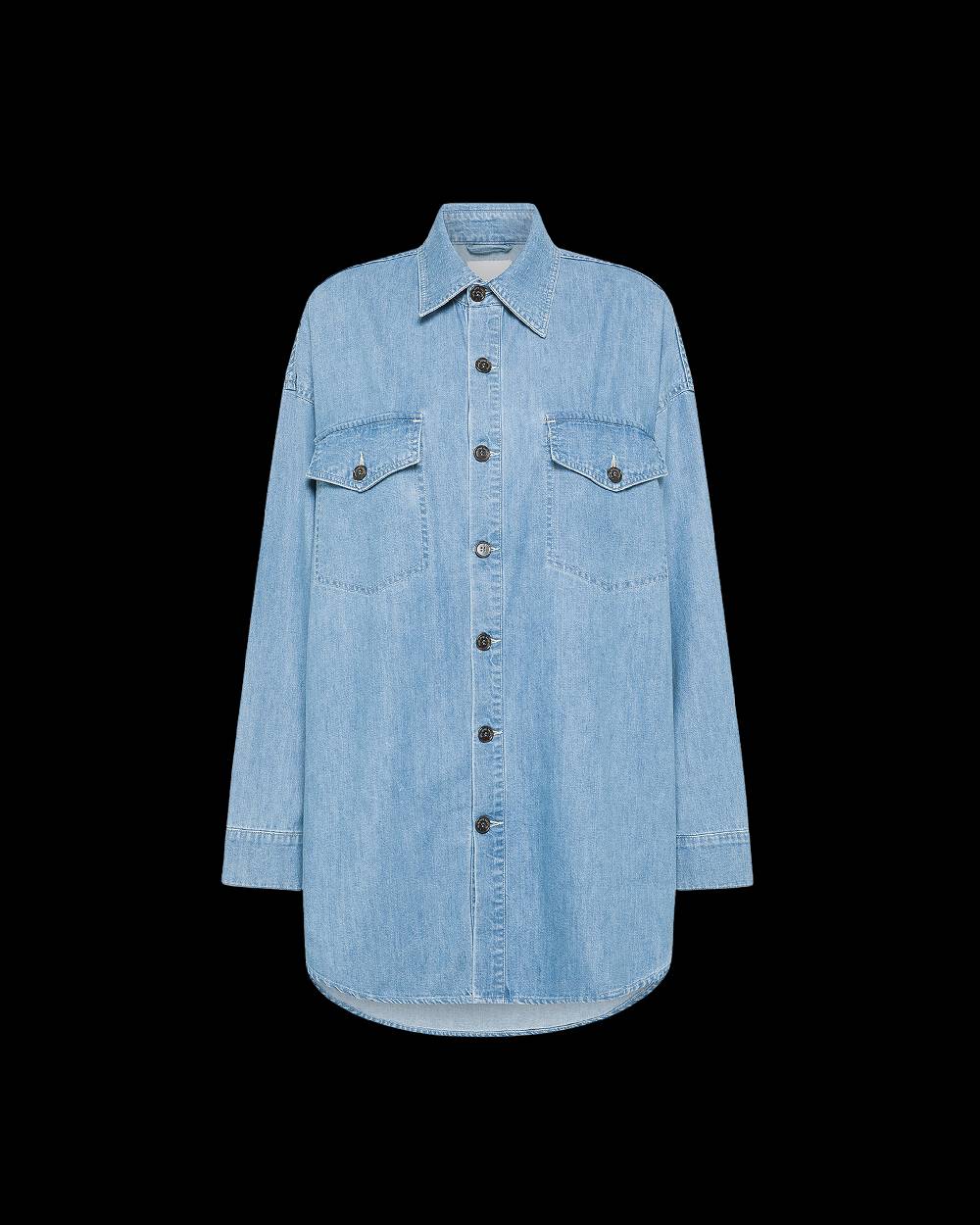 Philippe Model Camicia in Jeans Diane da Donna Azzurra in Denim Online