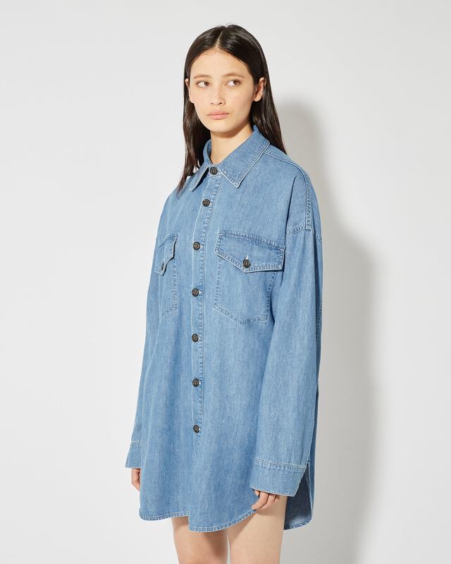 Philippe Model Camicia in Jeans Diane da Donna Azzurra in Denim Online