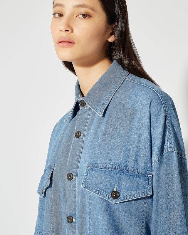 Philippe Model Camicia in Jeans Diane da Donna Azzurra in Denim Online