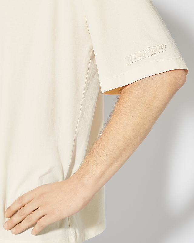 Philippe Model T-Shirt Maurice da Uomo Beige ecru in Jersey Saldi