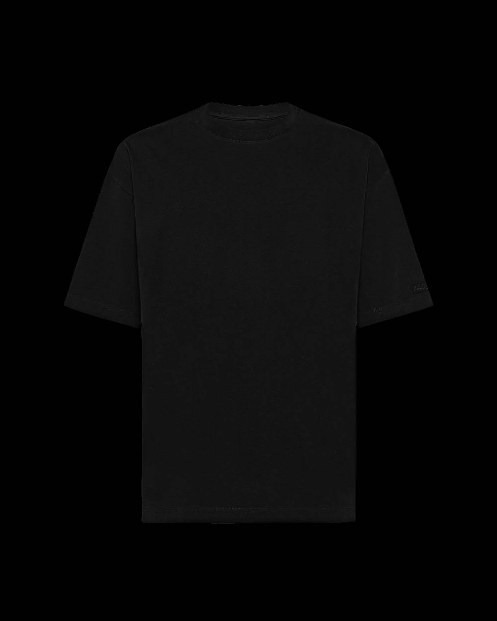 Philippe Model T-Shirt Maurice da Uomo Nera in Jersey Saldi Di Fabbrica