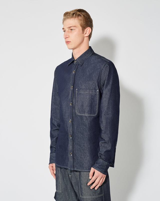 Philippe Model Denim Overshirt David da Uomo Blu in Denim I Più Venduti