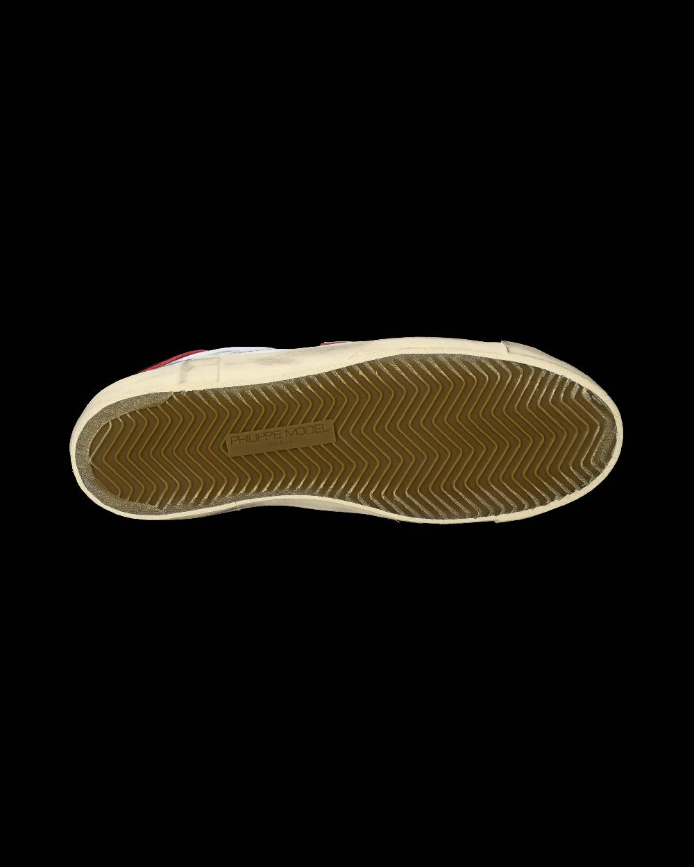 Philippe Model Sneakers Prsx da Uomo Bianche e Rosse in Pelle In Linea
