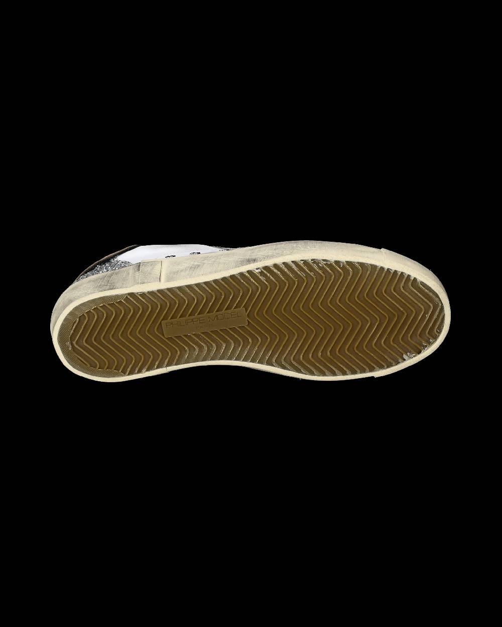 Philippe Model Sneakers Prsx da Donna Bianche e Argento in Pelle Negozi Online