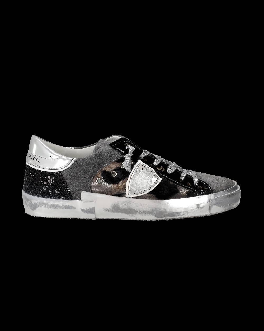 Philippe Model Sneaker basse Paris donna - nero e grigio Acquista Ora