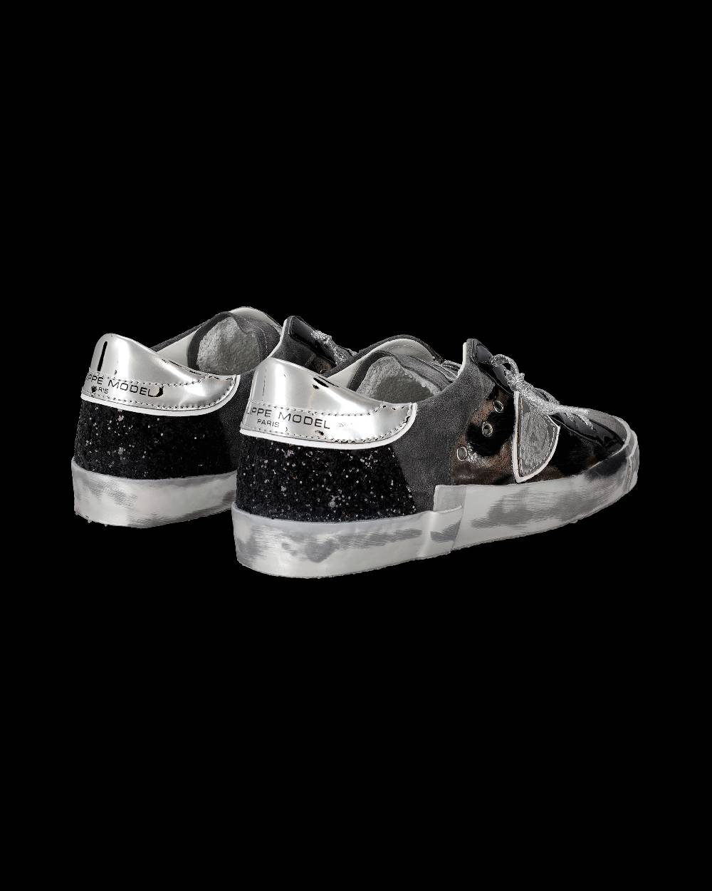 Philippe Model Sneaker basse Paris donna - nero e grigio Acquista Ora