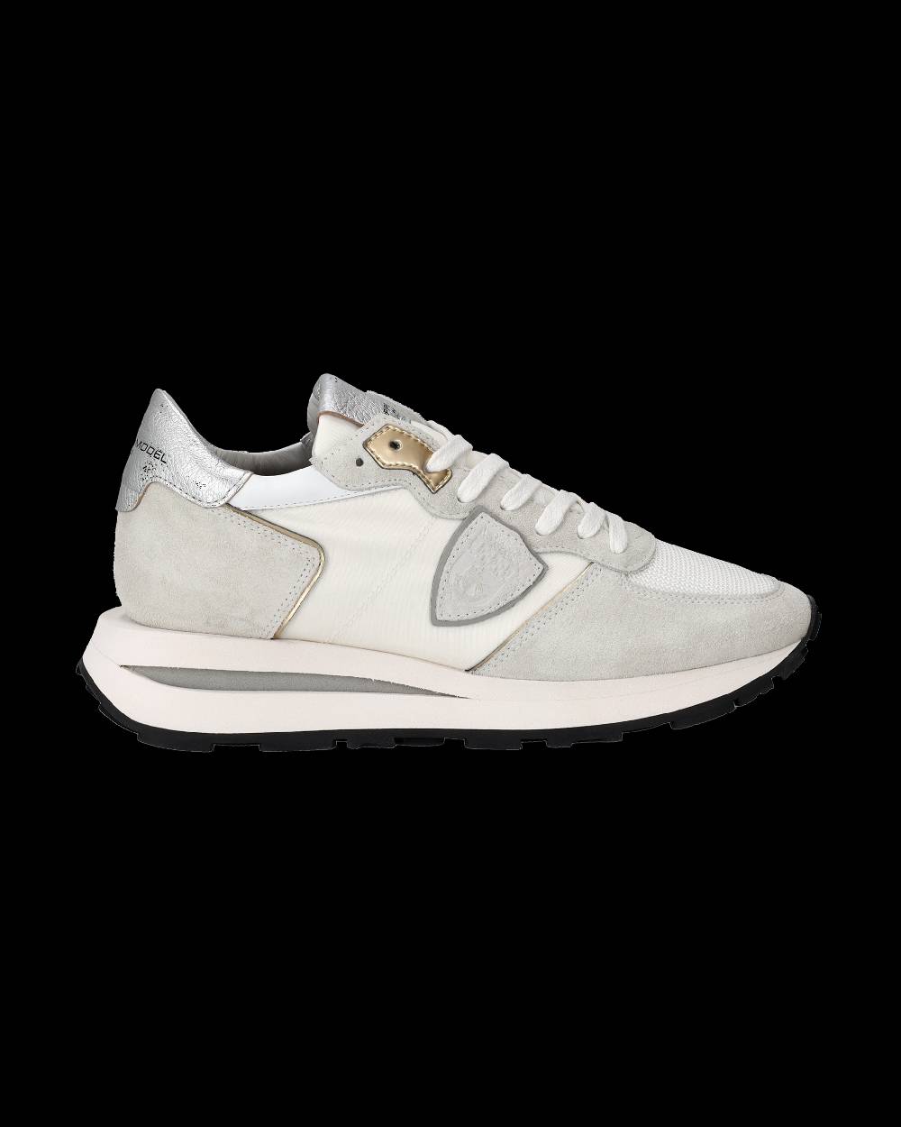 Philippe Model Sneaker basse Tropez Haute donna - bianco e argento Consegna Veloce