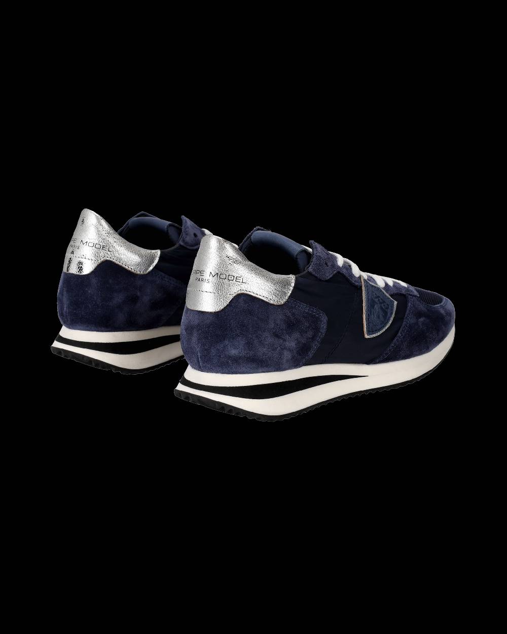 Philippe Model Snaker bassa Trpx donna - blu e argento Novità