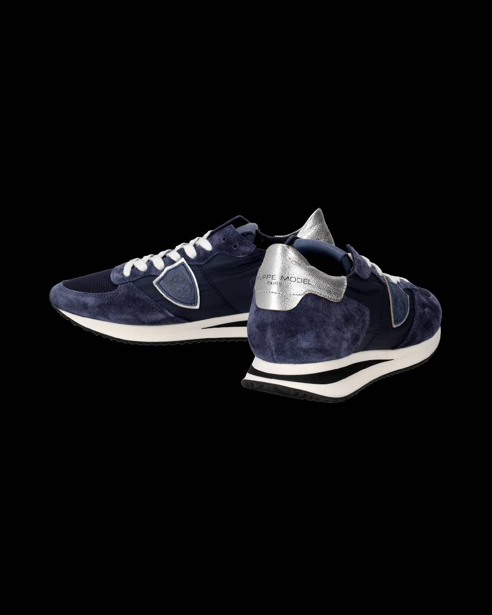 Philippe Model Snaker bassa Trpx donna - blu e argento Novità