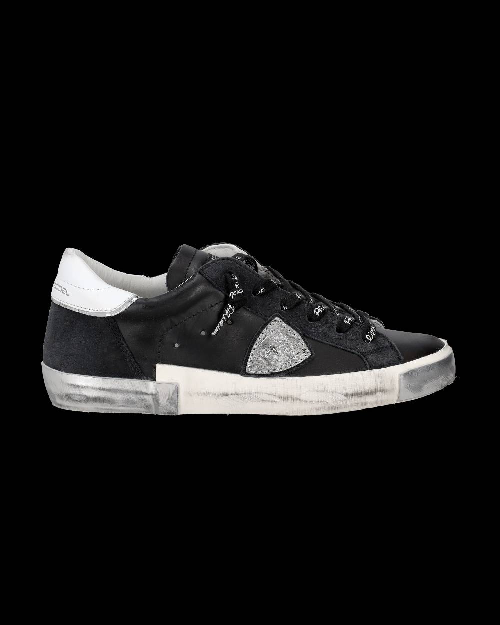Philippe Model Sneaker bassa Prsx donna - nero e argento Presa