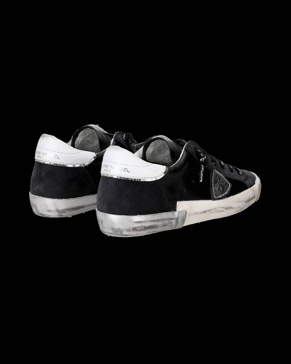 Philippe Model Sneaker bassa Prsx donna - nero e argento Presa