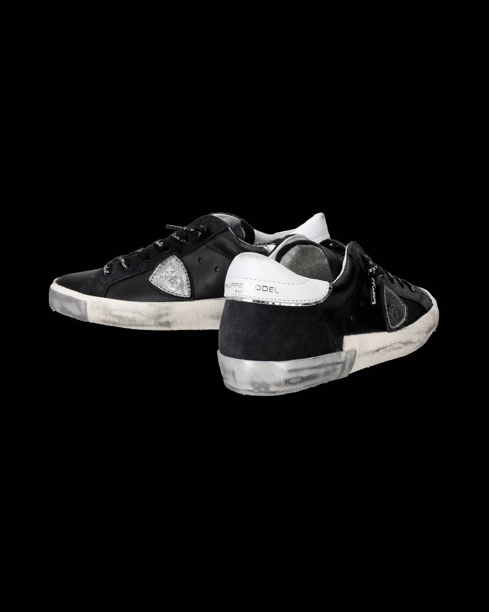 Philippe Model Sneaker bassa Prsx donna - nero e argento Presa
