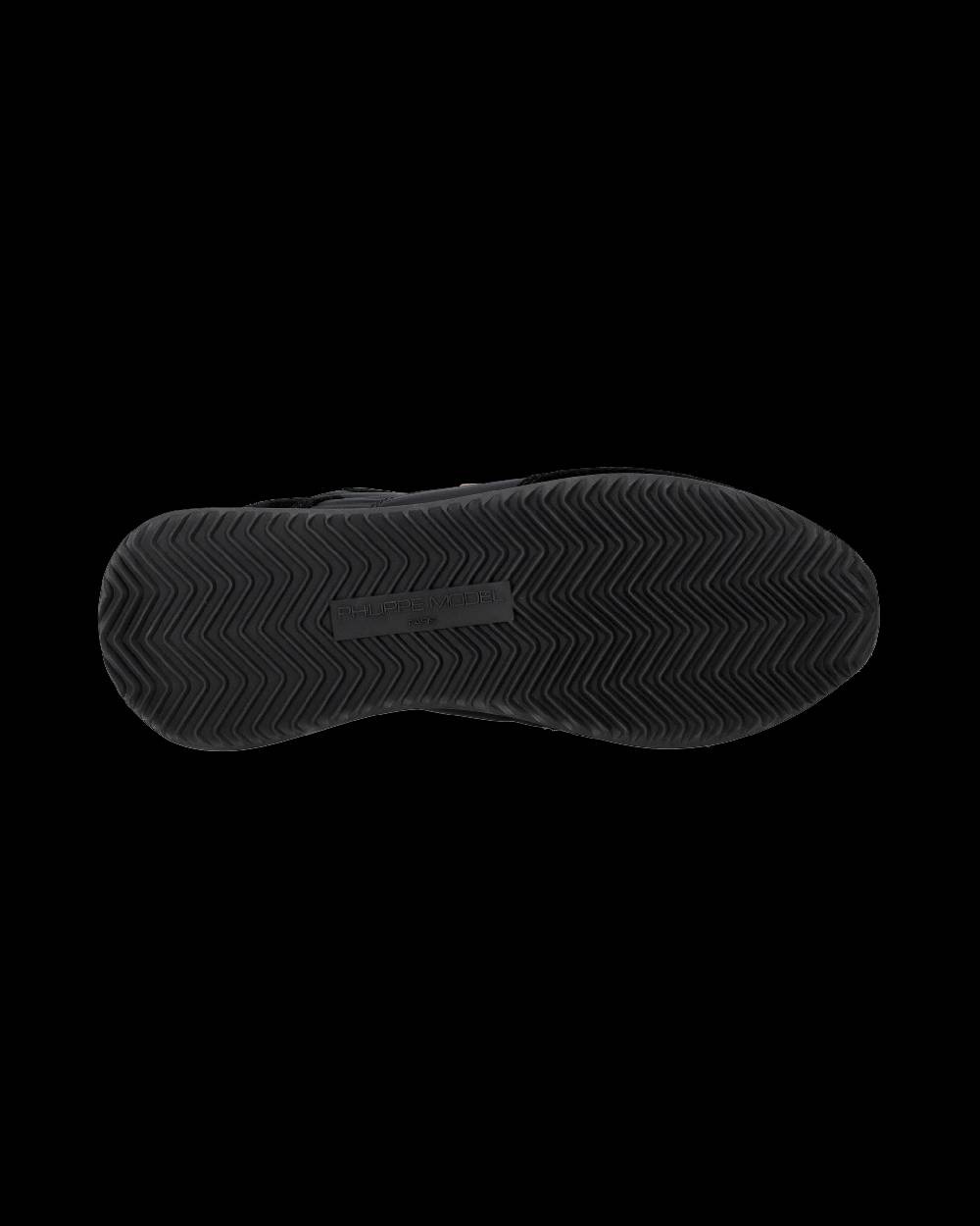 Philippe Model Snaker bassa Trpx donna - nero e argento Economico