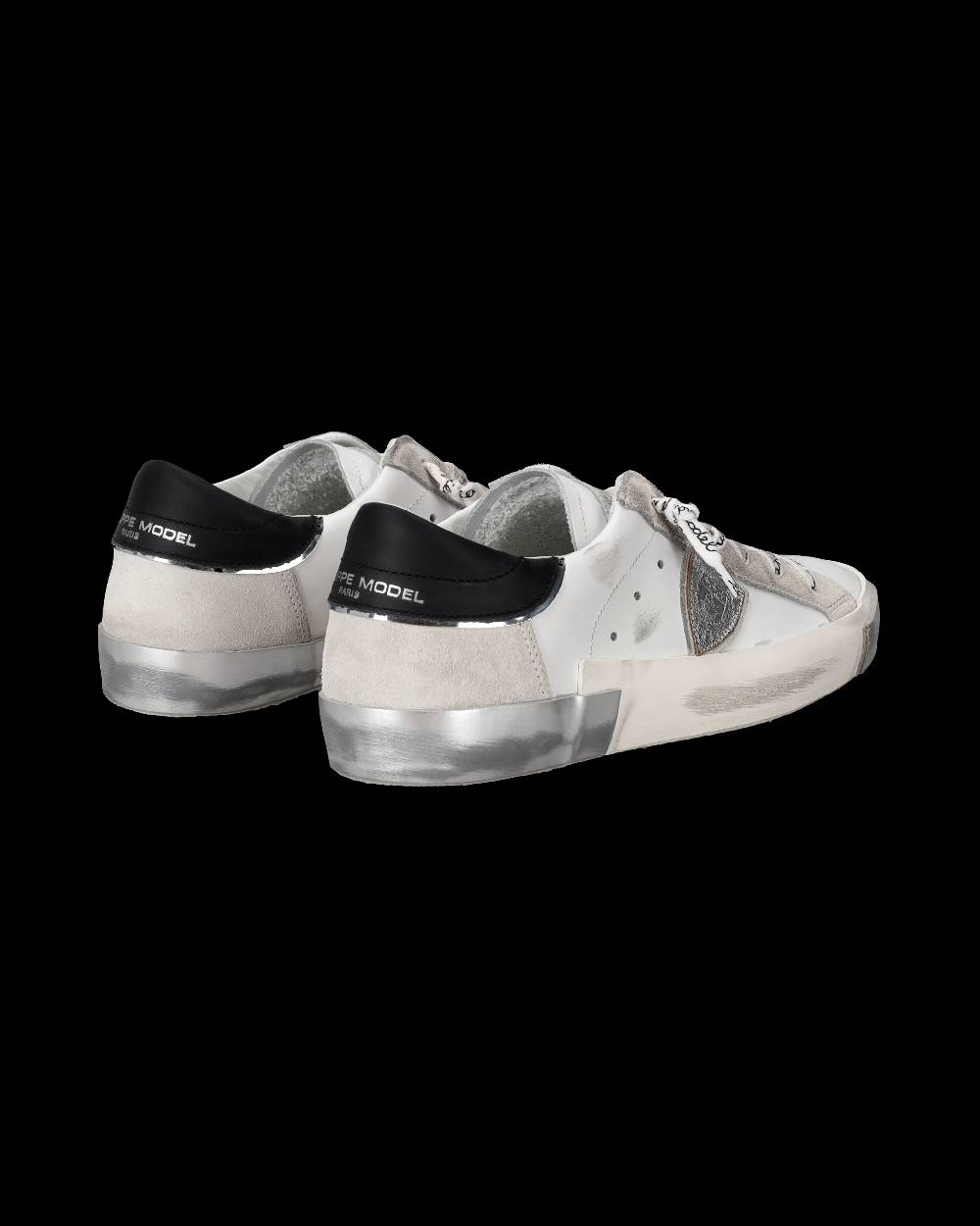 Philippe Model Sneaker bassa Prsx donna - bianco e argento Outlet