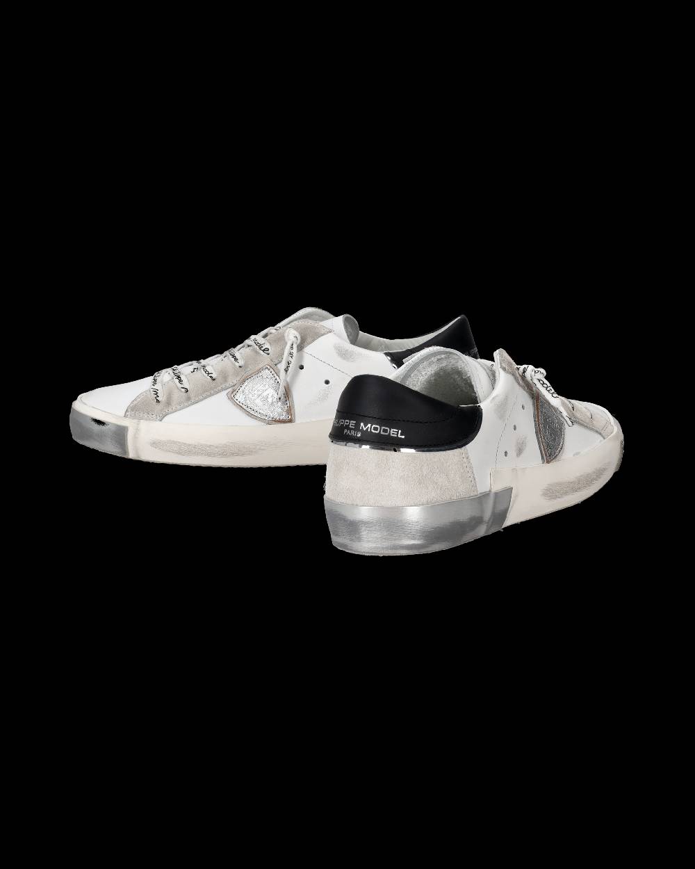 Philippe Model Sneaker bassa Prsx donna - bianco e argento Outlet