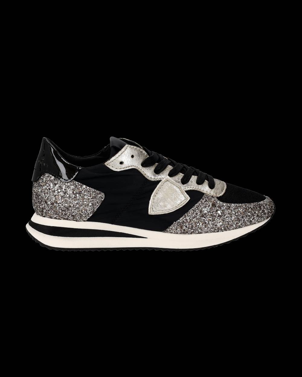 Philippe Model Sneaker bassa Trpx donna - nero e platinato In Vendita