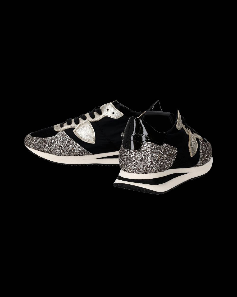 Philippe Model Sneaker bassa Trpx donna - nero e platinato In Vendita