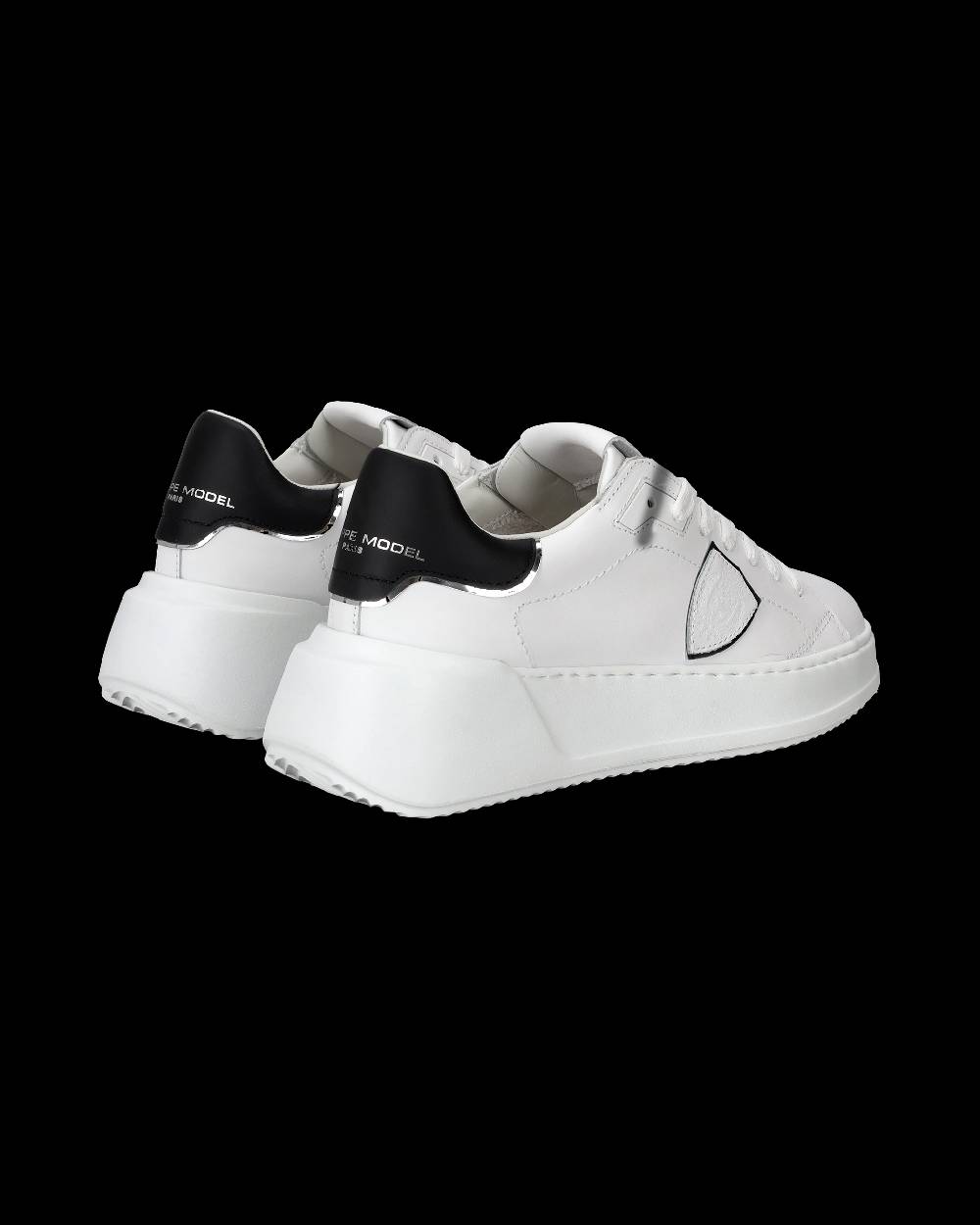 Philippe Model Sneaker basse Tres Temple donna - bianco e nero Vendita Calda