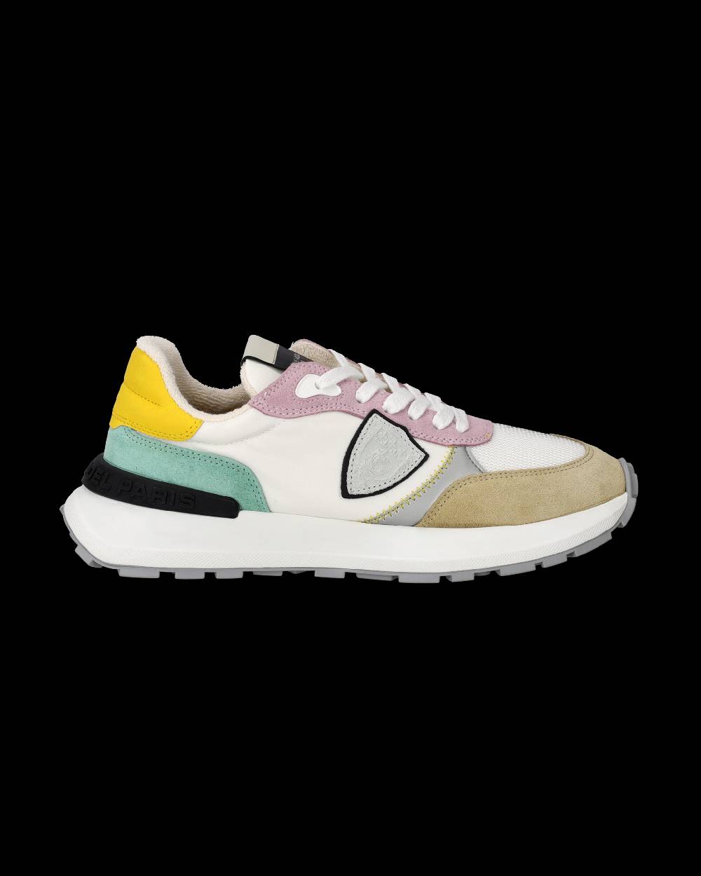 Philippe Model Sneakers Antibes da Donna Bianche e Rosa in Tessuto Tecnico In Saldo