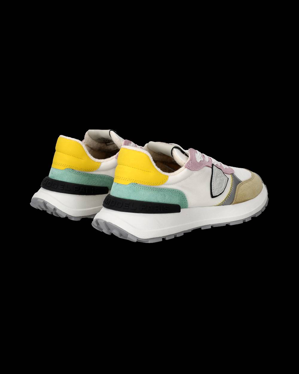 Philippe Model Sneakers Antibes da Donna Bianche e Rosa in Tessuto Tecnico In Saldo