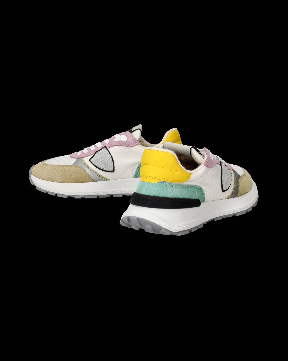 Philippe Model Sneakers Antibes da Donna Bianche e Rosa in Tessuto Tecnico In Saldo