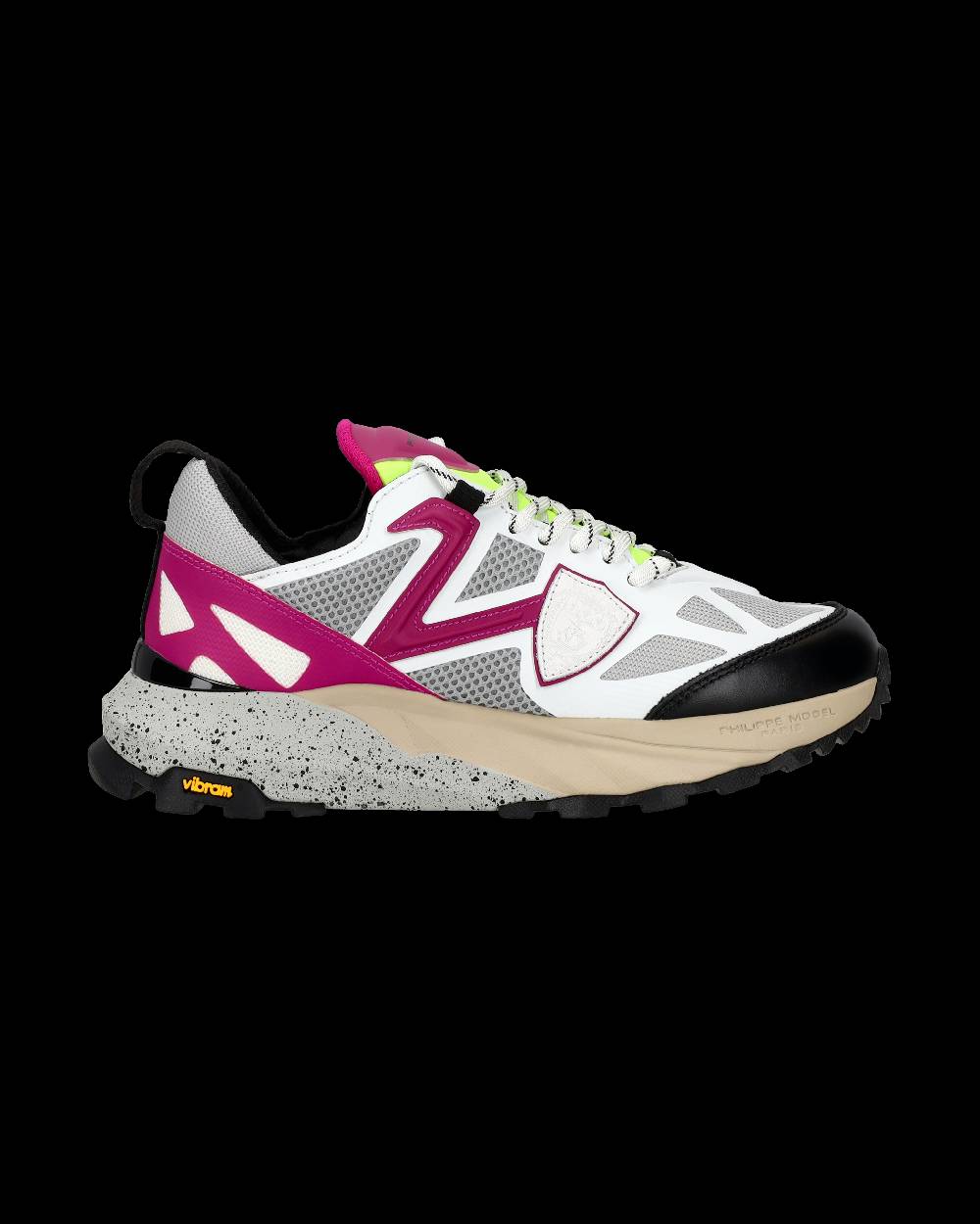 Philippe Model Sneaker basse Rocx donna - bianco e ciclamino Italia