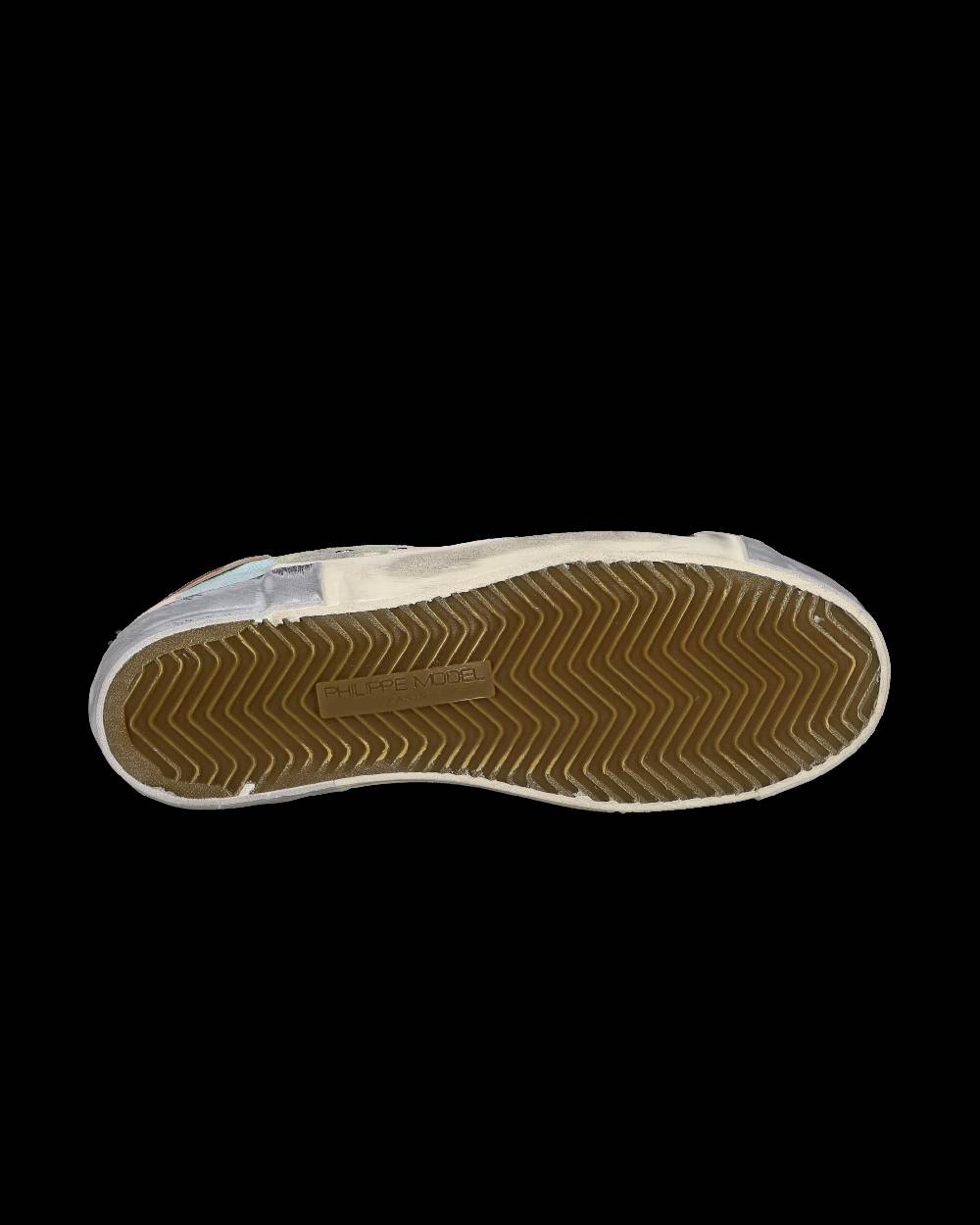 Philippe Model Sneaker bassa PRSX donna - verde e oro Nuovo