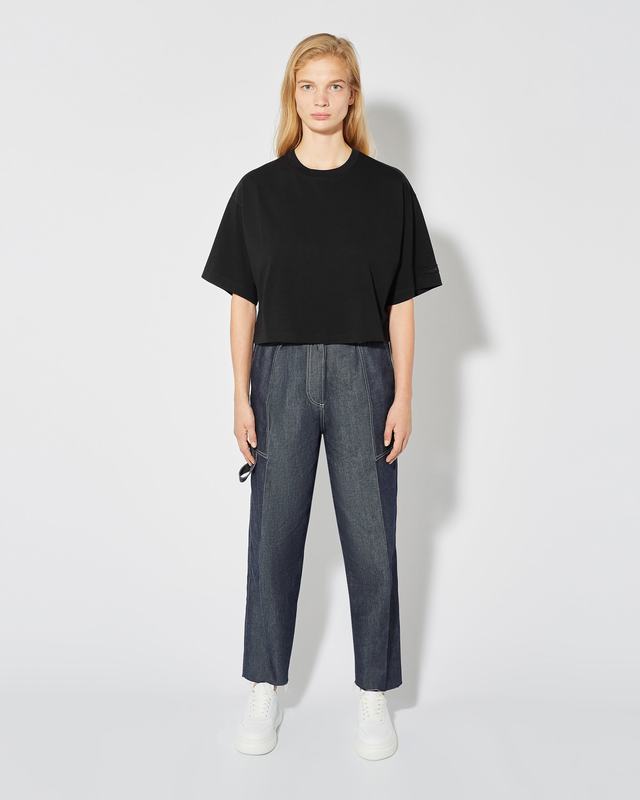 Philippe Model Jeans Coline da Donna Blu in Denim Spedizione Gratuita