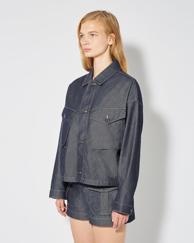 Philippe Model Giacca in denim Giselle da Donna Blu in Denim Pezzi Unici