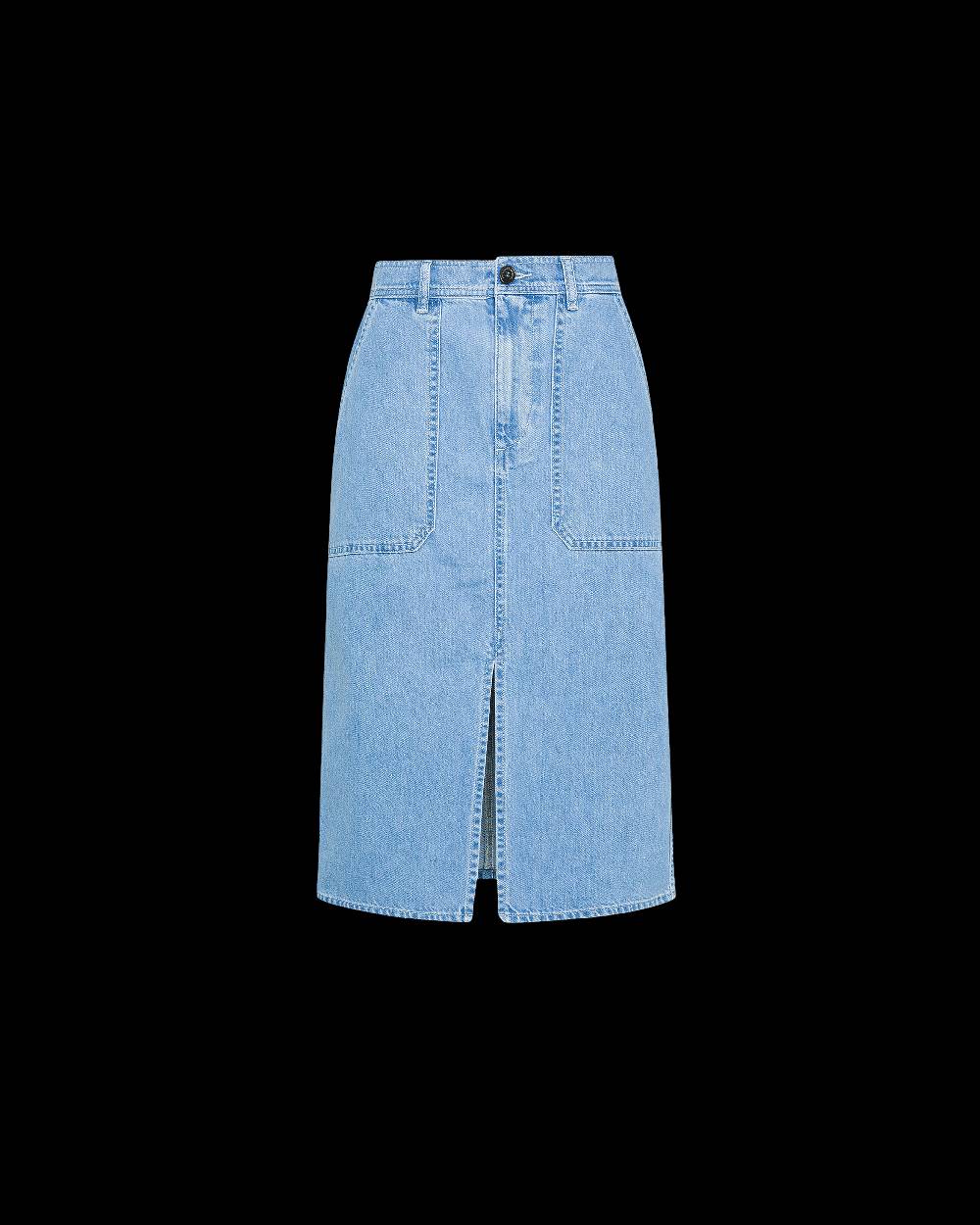 Philippe Model Gonna Di Jeans Seline da Donna Azzurra in Denim Soddisfazione Garantita
