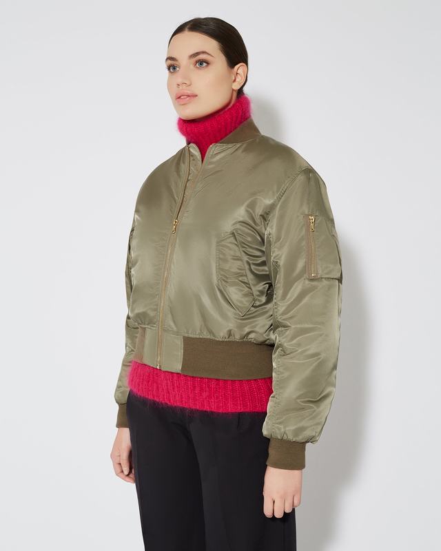 Philippe Model Giacca bomber Giulliet da Donna Verde in Jersey Affare Del Giorno