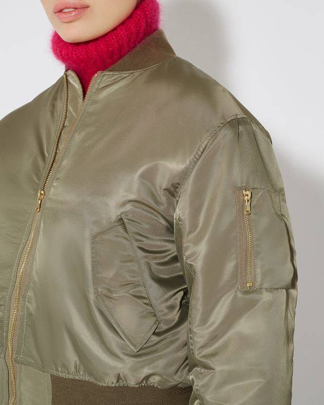 Philippe Model Giacca bomber Giulliet da Donna Verde in Jersey Affare Del Giorno